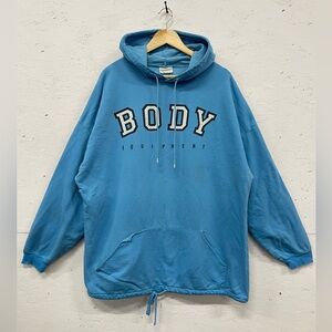 Vintage 90s Body Equipment Hoodie, Fits 2XL+, Distressed
